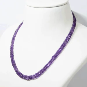 Natural Amethyst Mala Necklace
